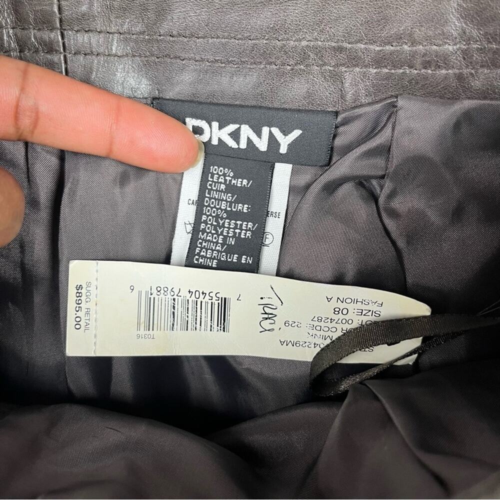 DKNY Y2K genuine leather pants - Picture 9 of 10